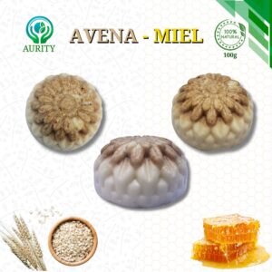 Jabón Artesanal de Avena-Miel 100% Natural