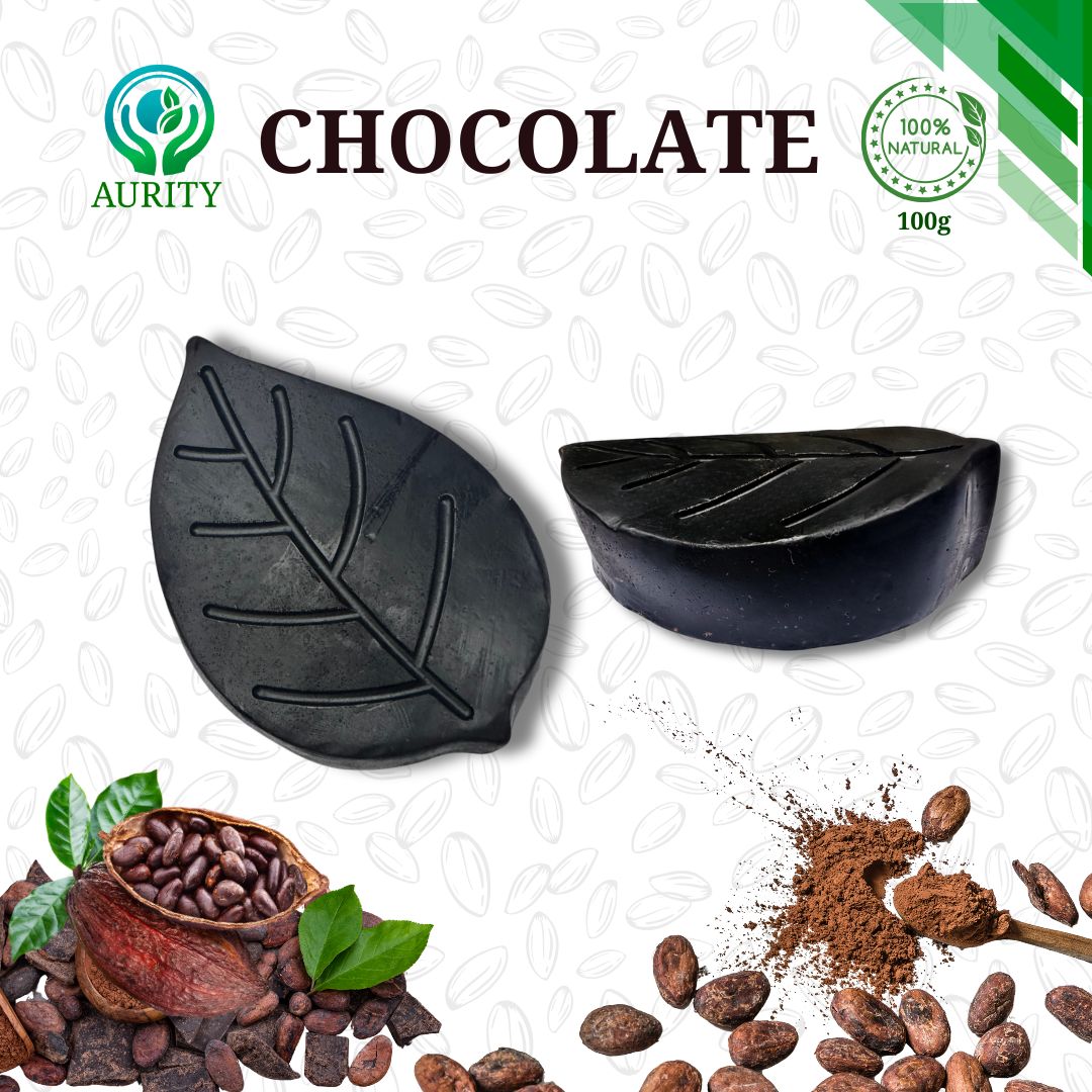 Jabón Artesanal de Chocolate 100% Natural